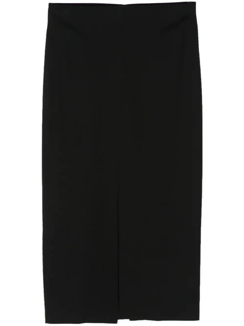 Black stretch-jersey mid-rise skirt FILIPPA K | 303221433